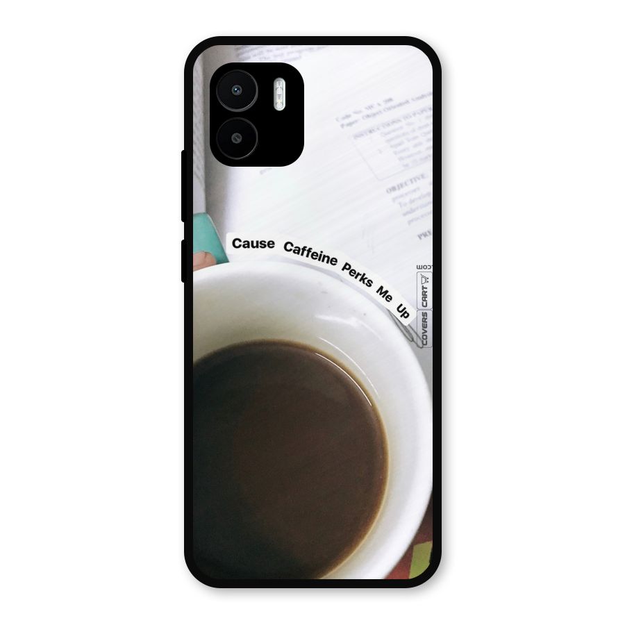 Coffee Perks Metal Back Case for Redmi A2