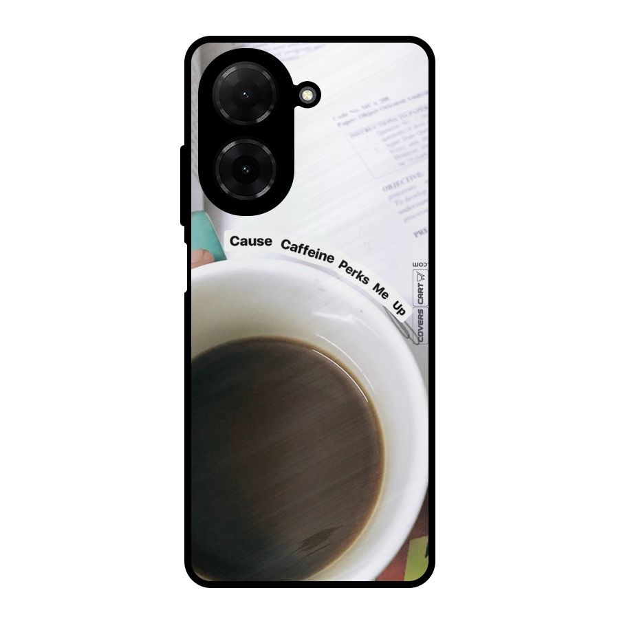 Coffee Perks Metal Back Case for Redmi A5 4G