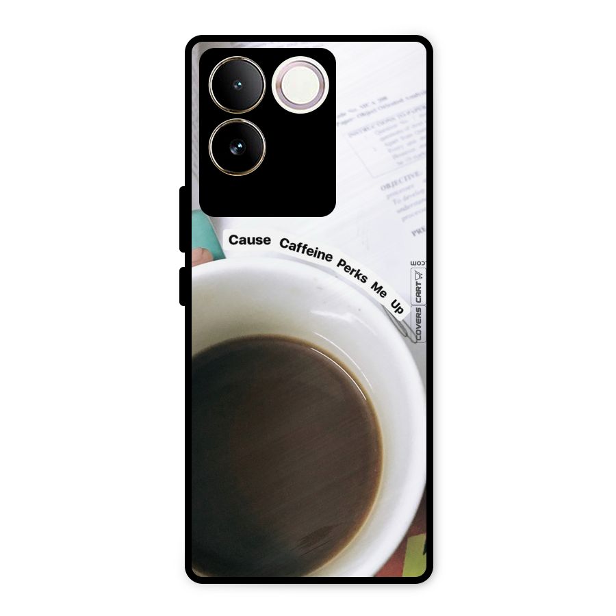 Coffee Perks Metal Back Case for Vivo T2 Pro