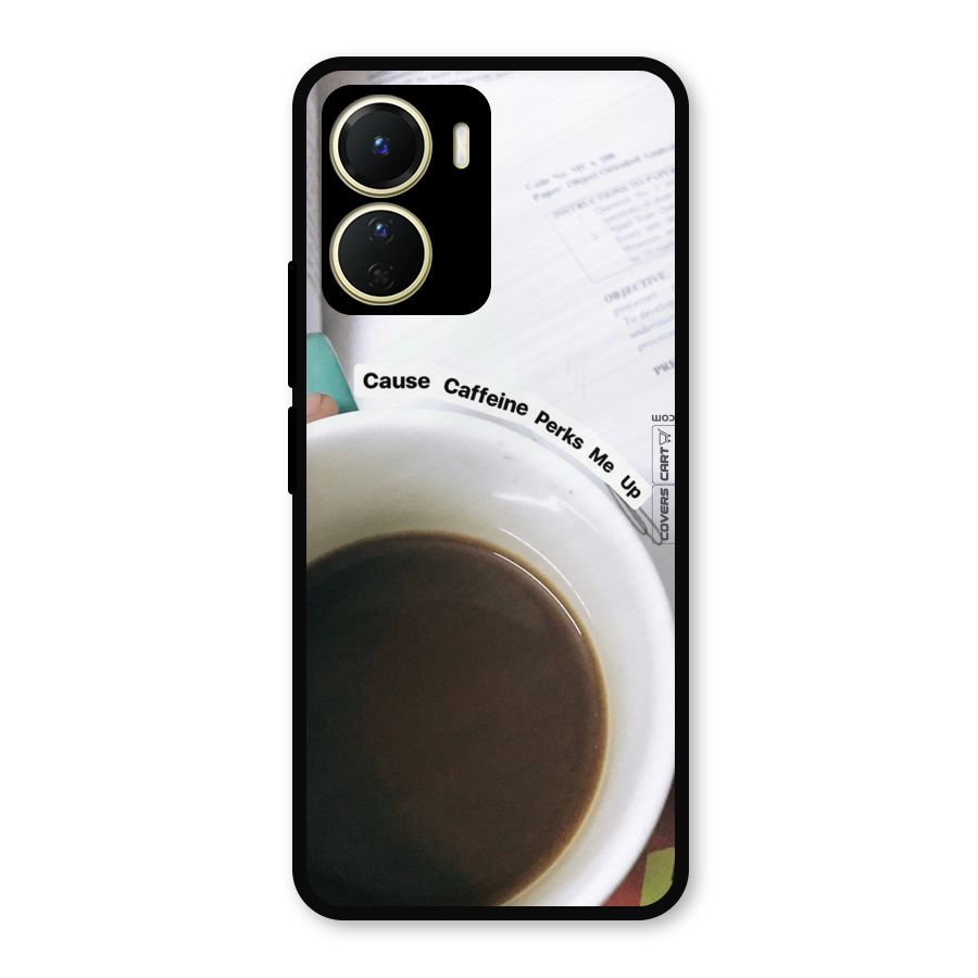 Coffee Perks Metal Back Case for Vivo T2x