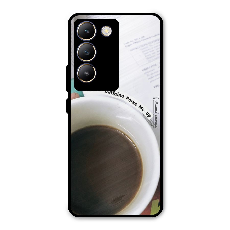 Coffee Perks Metal Back Case for Vivo T3 5G
