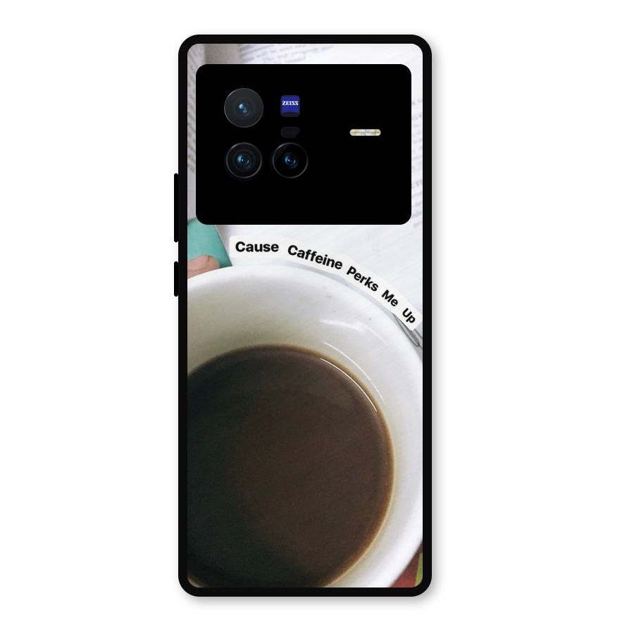 Coffee Perks Metal Back Case for Vivo X80