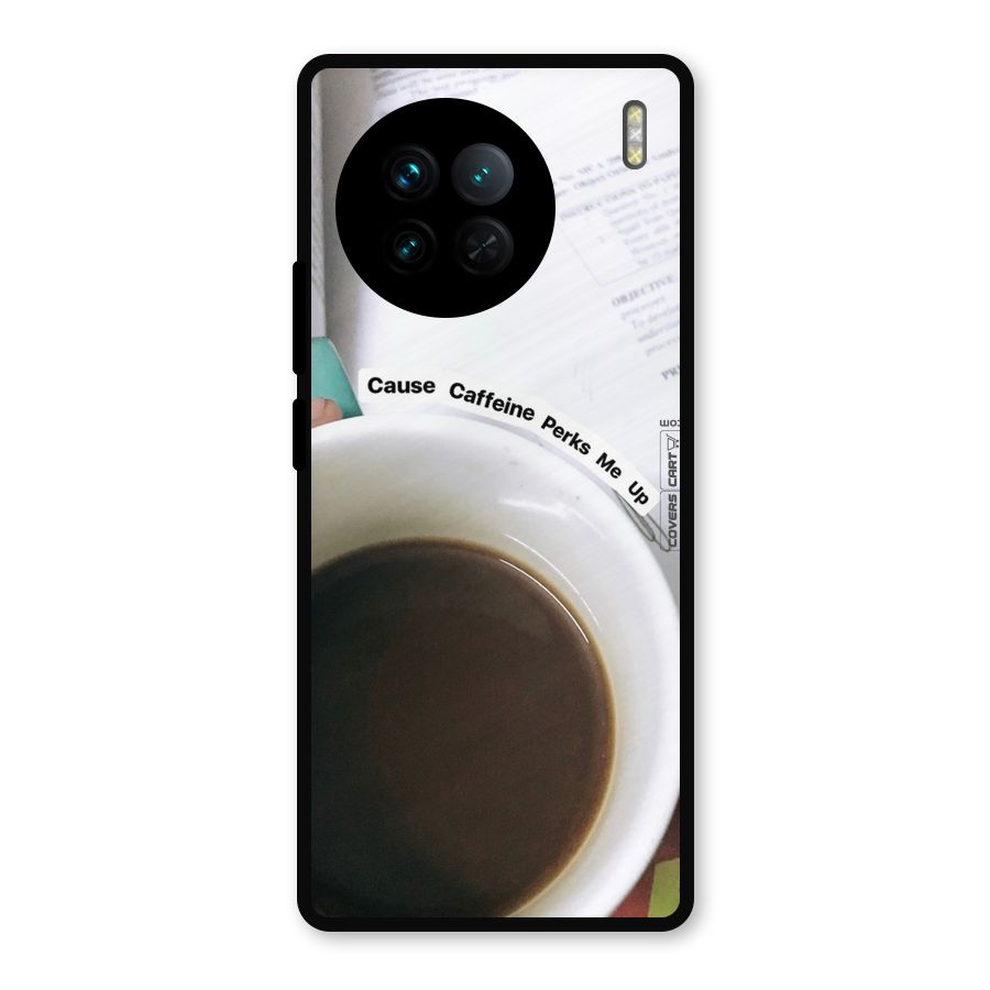Coffee Perks Metal Back Case for Vivo X90
