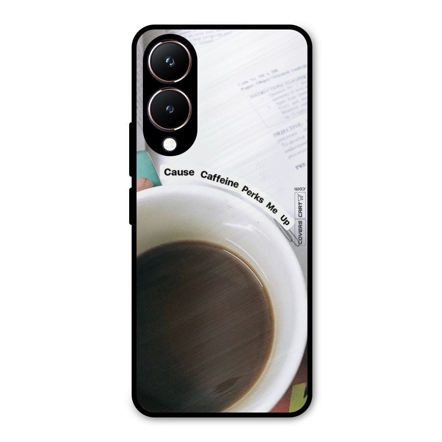 Coffee Perks Metal Back Case for Vivo Y28