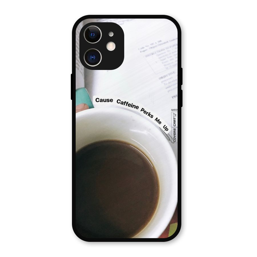 Coffee Perks Metal Back Case for iPhone 12