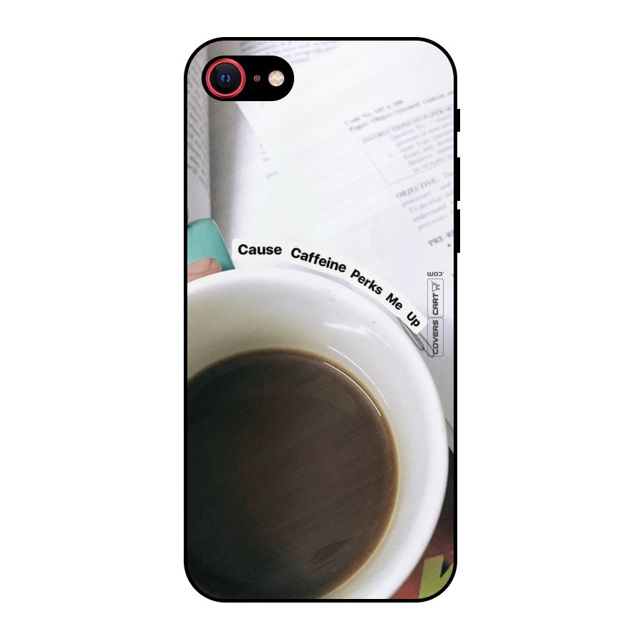 Coffee Perks Metal Back Case for iPhone 7