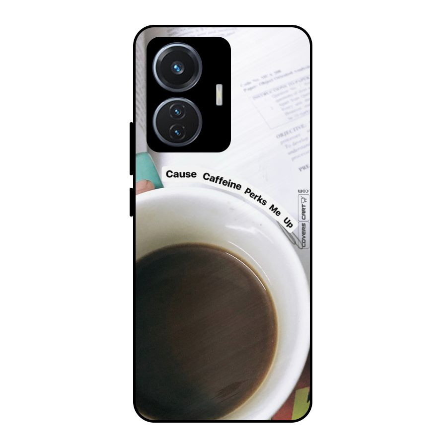 Coffee Perks Metal Back Case for iQOO Z6 44W