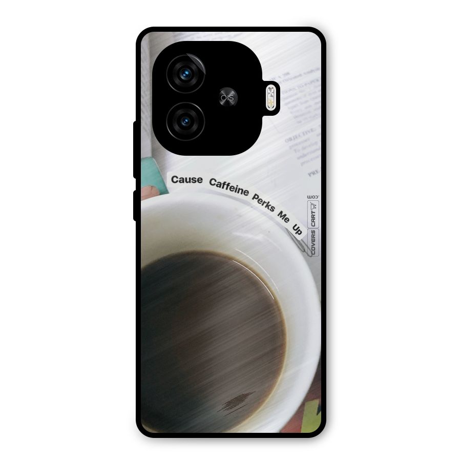 Coffee Perks Metal Back Case for iQOO Z9 Turbo