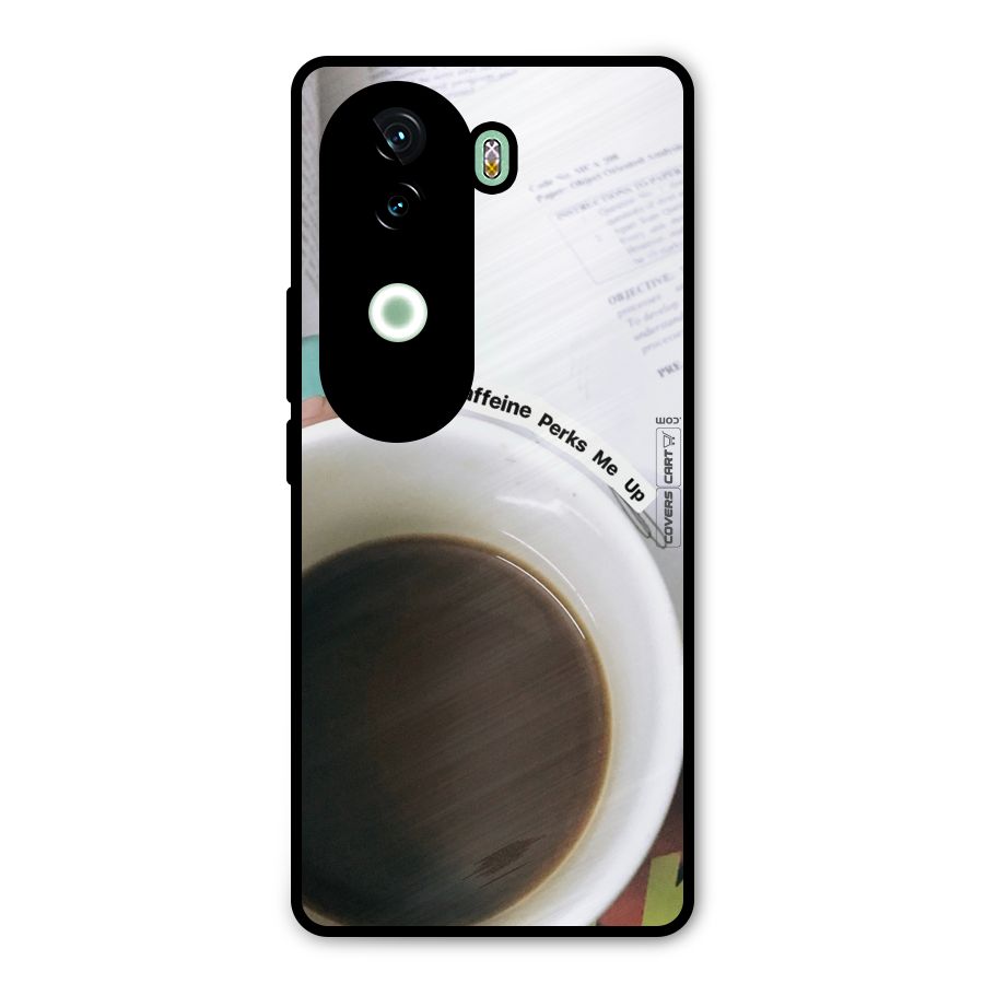 Coffee Perks Metal Back Case for iQOO Z9s