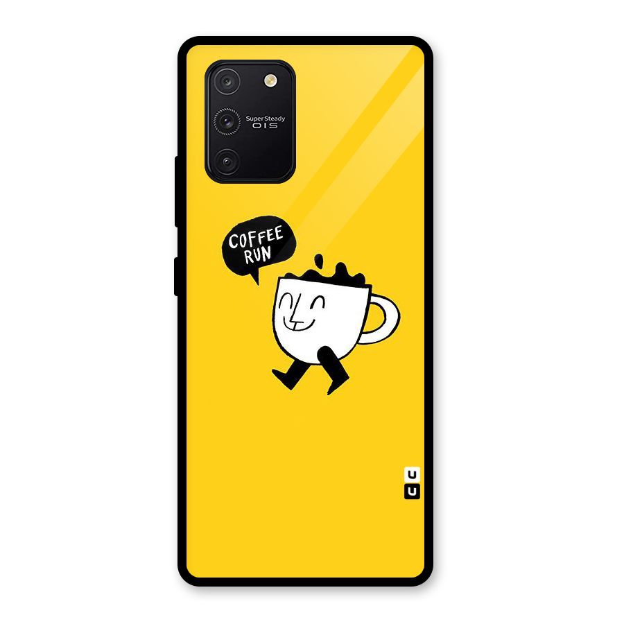 Coffee Run Glass Back Case for Galaxy S10 Lite