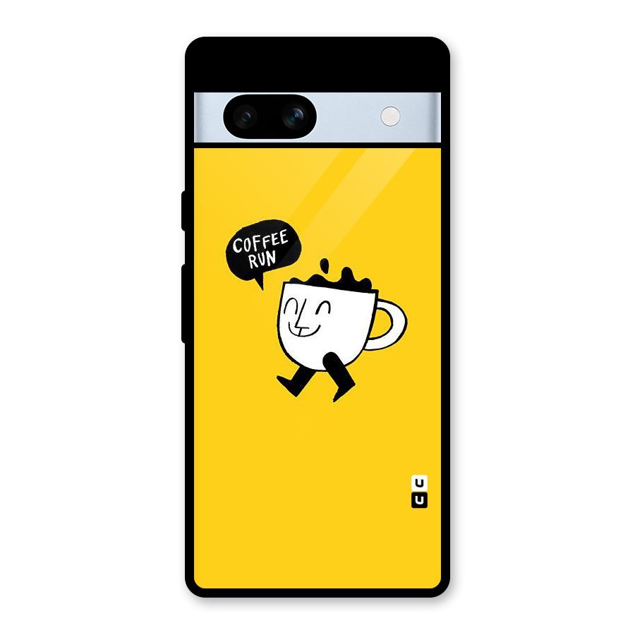 Coffee Run Glass Back Case for Google Pixel 7a