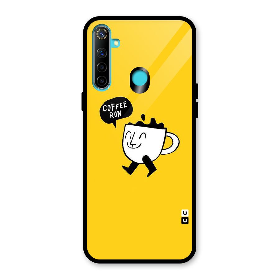 Coffee Run Glass Back Case for Realme 5
