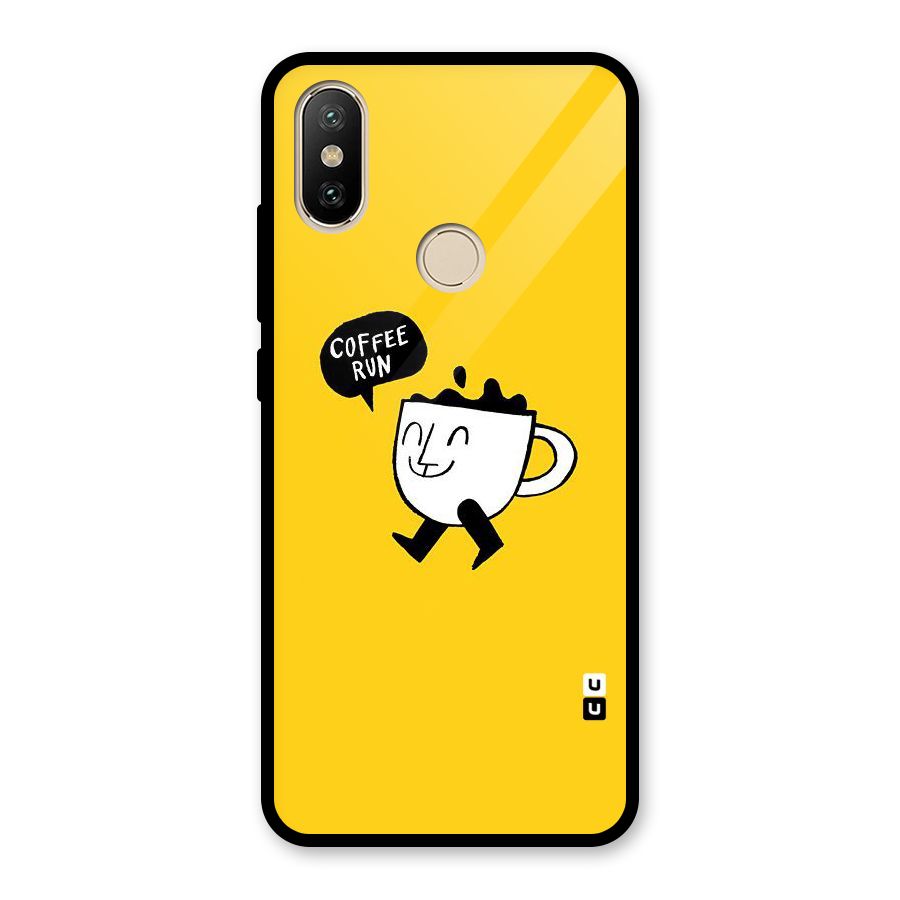 Coffee Run Glass Back Case for Redmi A2