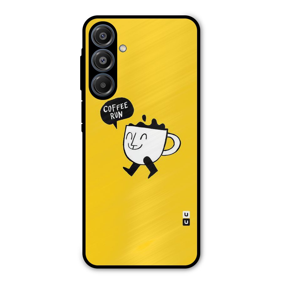 Coffee Run Metal Back Case for Galaxy A16 5G