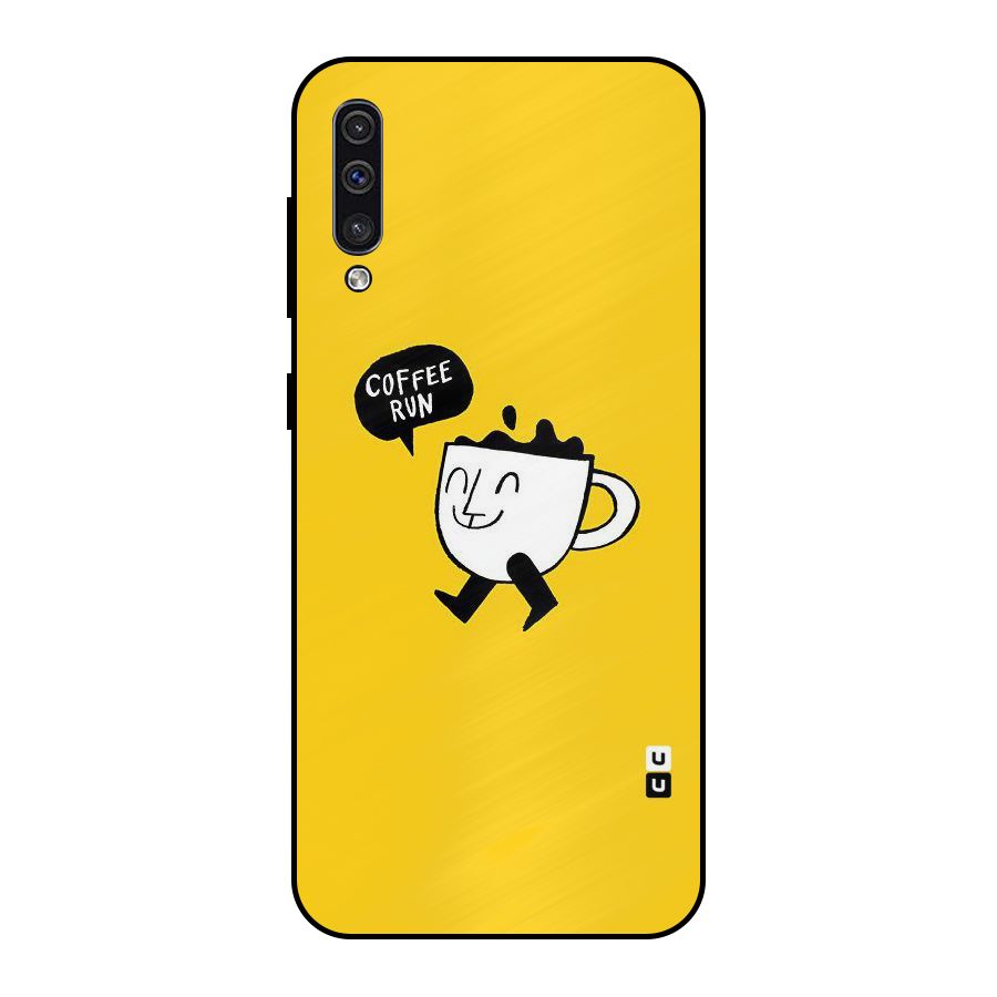 Coffee Run Metal Back Case for Galaxy A50s