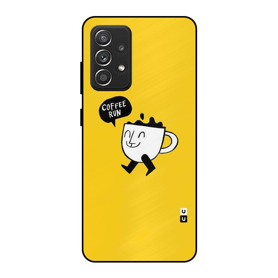 Coffee Run Metal Back Case for Galaxy A52