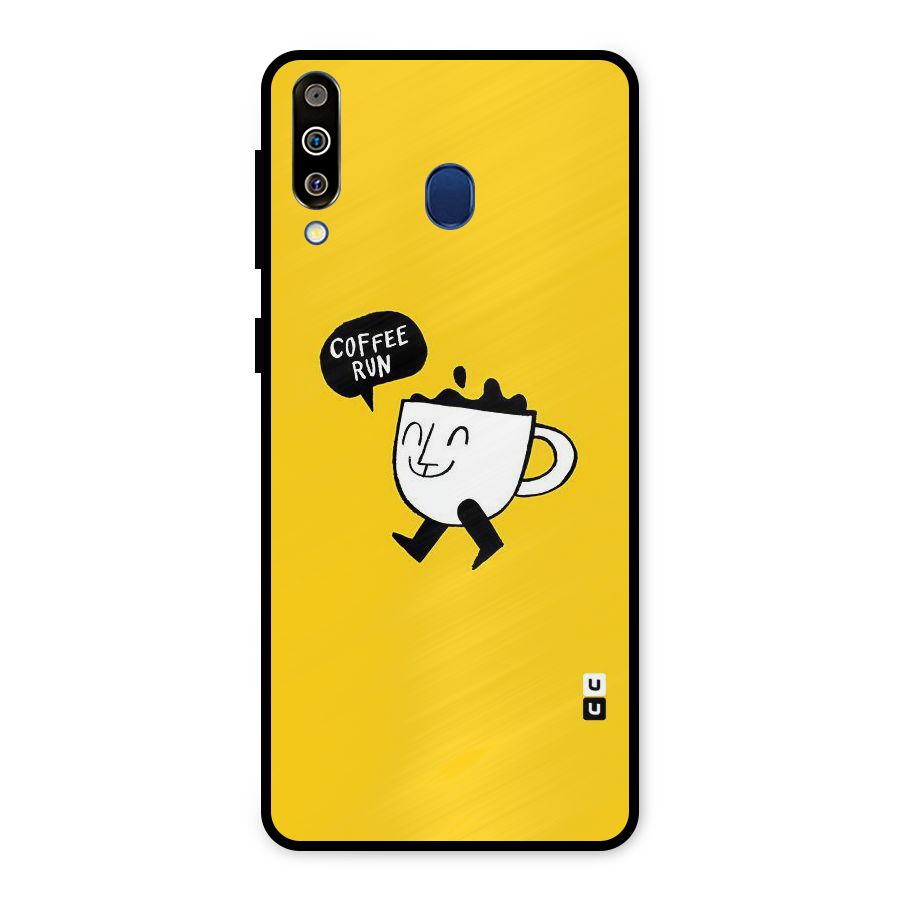 Coffee Run Metal Back Case for Galaxy M30