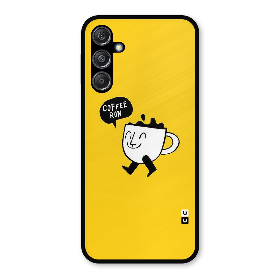 Coffee Run Metal Back Case for Galaxy M34 5G