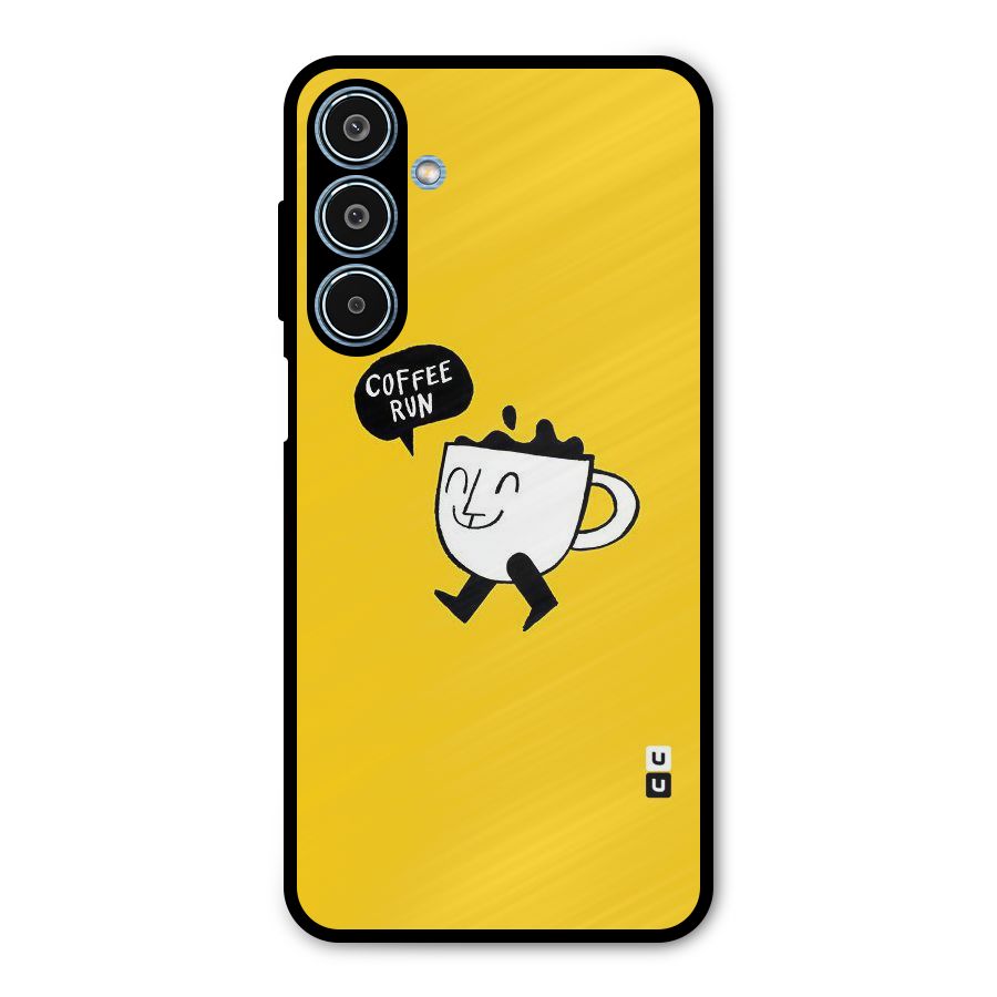 Coffee Run Metal Back Case for Galaxy M35