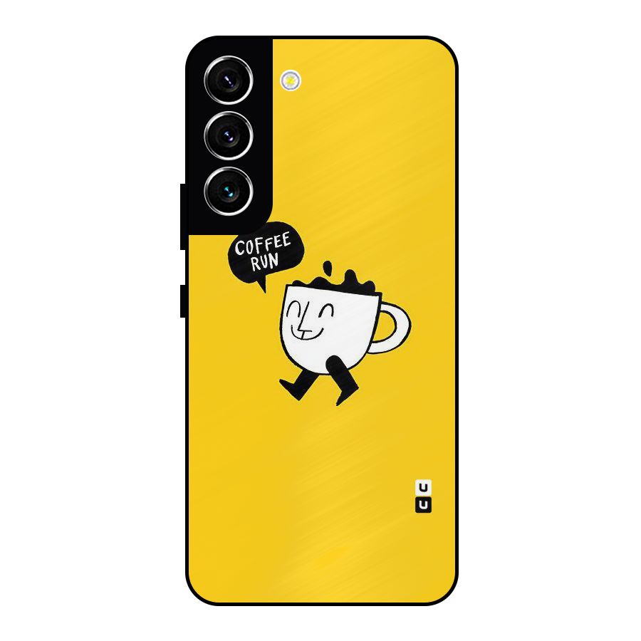 Coffee Run Metal Back Case for Galaxy S22 5G
