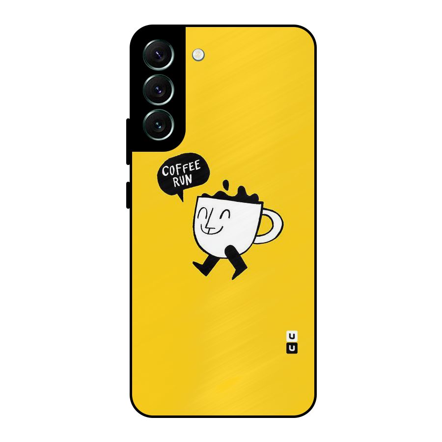 Coffee Run Metal Back Case for Galaxy S22 Plus 5G