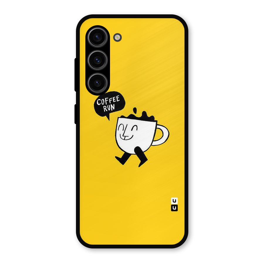 Coffee Run Metal Back Case for Galaxy S23