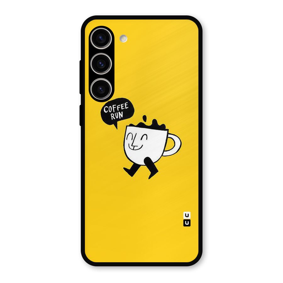 Coffee Run Metal Back Case for Galaxy S23 Plus