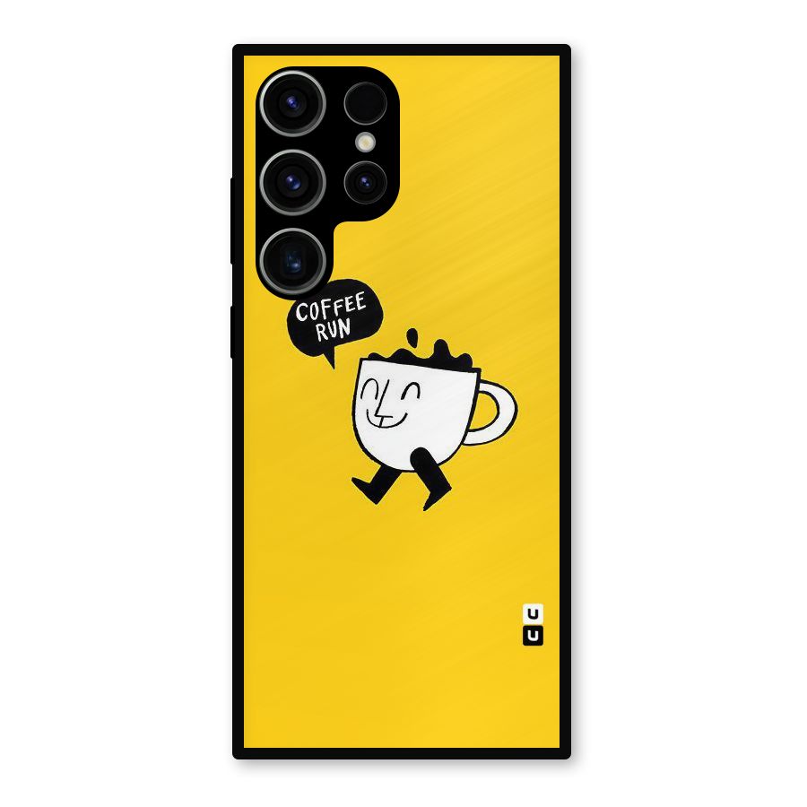 Coffee Run Metal Back Case for Galaxy S23 Ultra