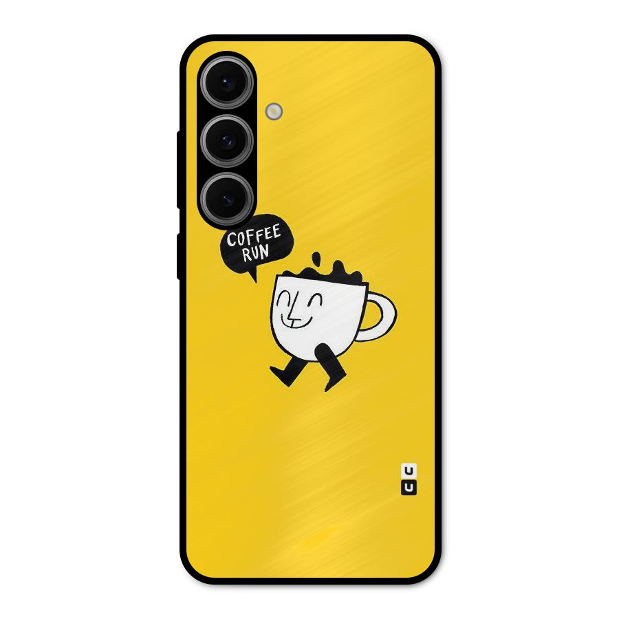 Coffee Run Metal Back Case for Galaxy S24 FE