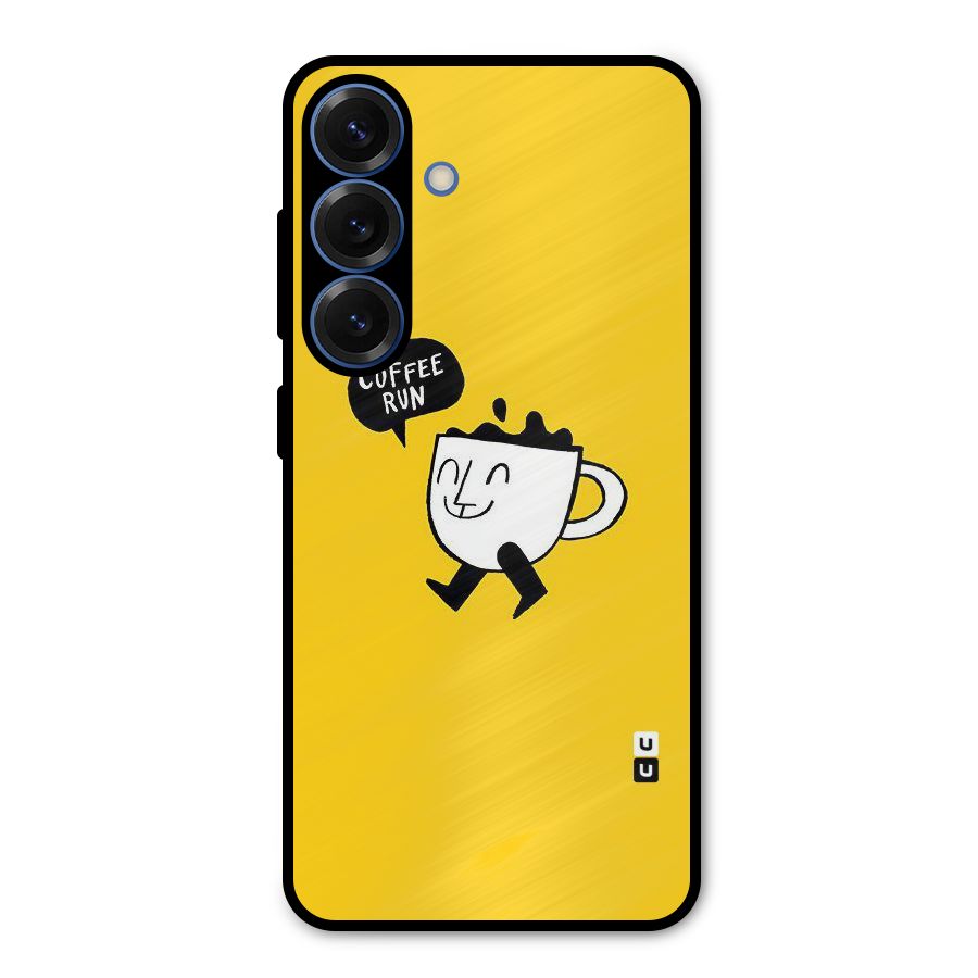 Coffee Run Metal Back Case for Galaxy S25