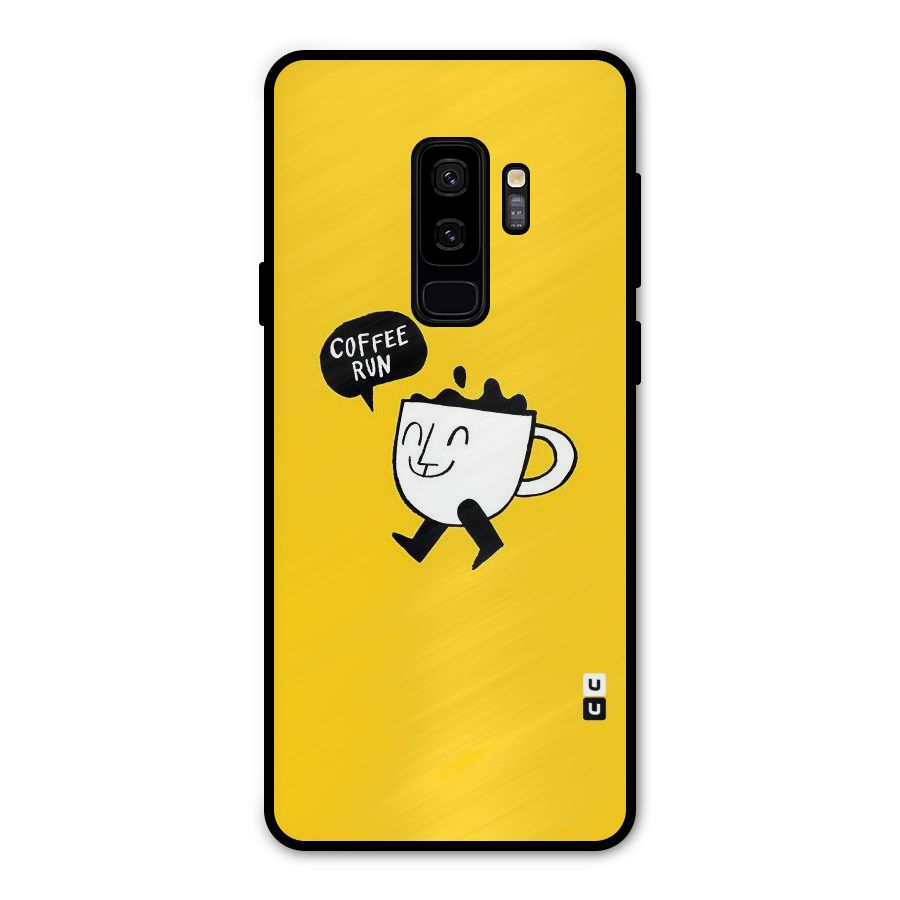 Coffee Run Metal Back Case for Galaxy S9 Plus