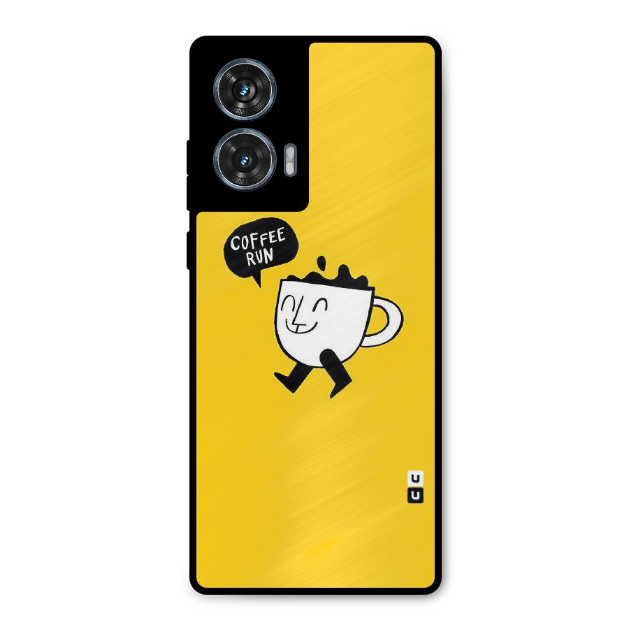 Coffee Run Metal Back Case for Motorola Edge 50 Fusion
