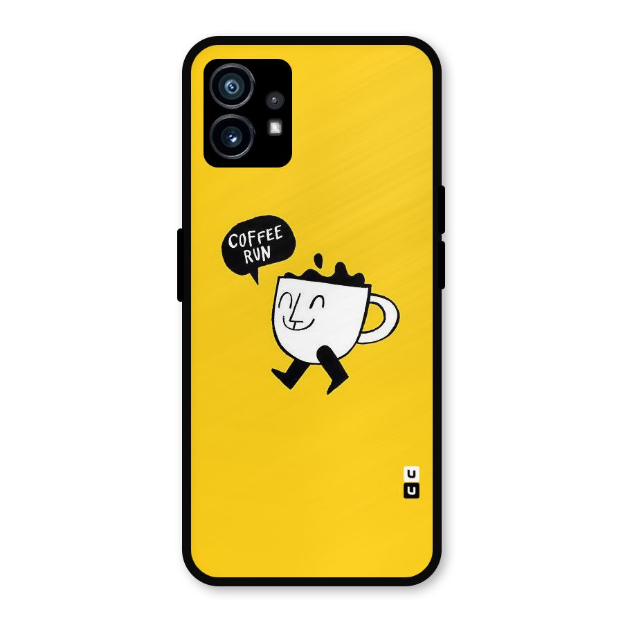 Coffee Run Metal Back Case for Nothing Phone 1