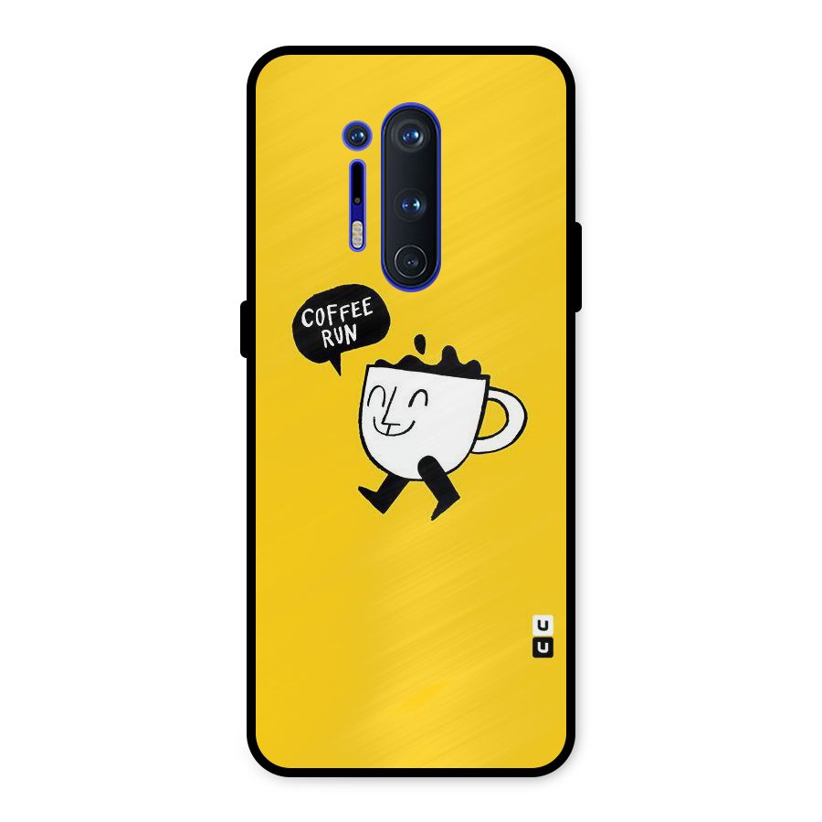 Coffee Run Metal Back Case for OnePlus 8 Pro