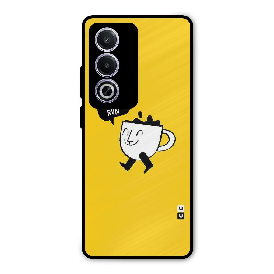 Coffee Run Metal Back Case for Oppo A3 Pro