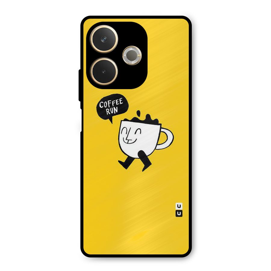 Coffee Run Metal Back Case for Oppo A5 Pro