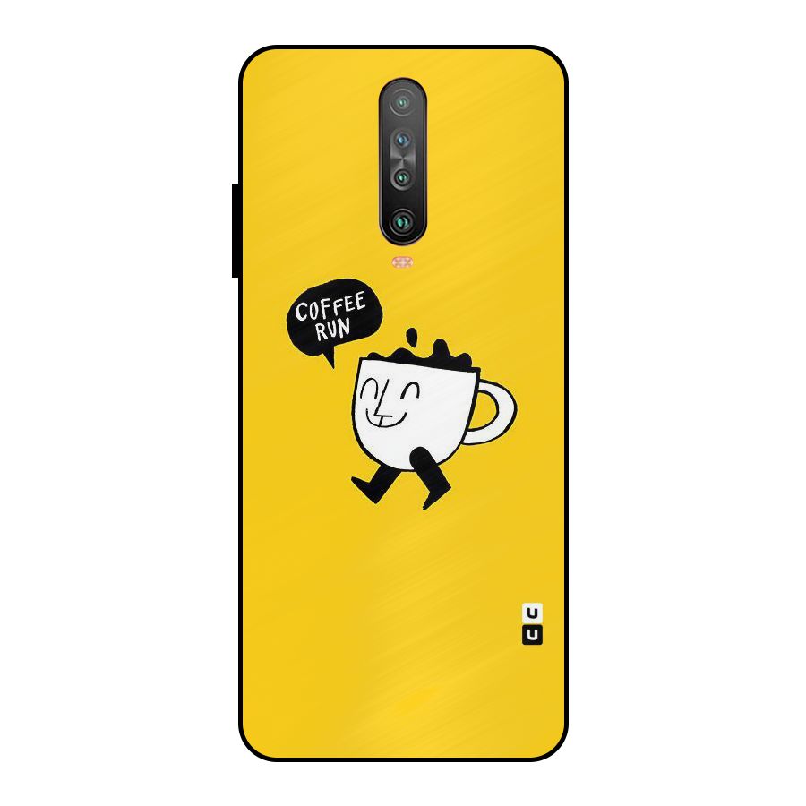 Coffee Run Metal Back Case for Poco X2