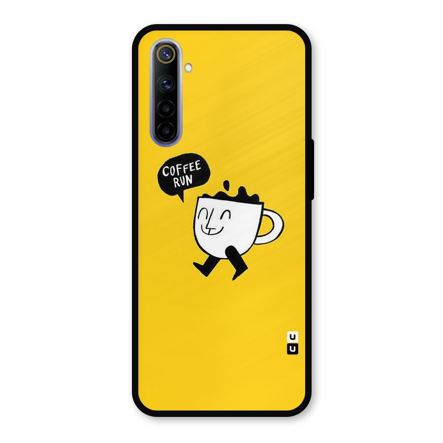 Coffee Run Metal Back Case for Realme 6