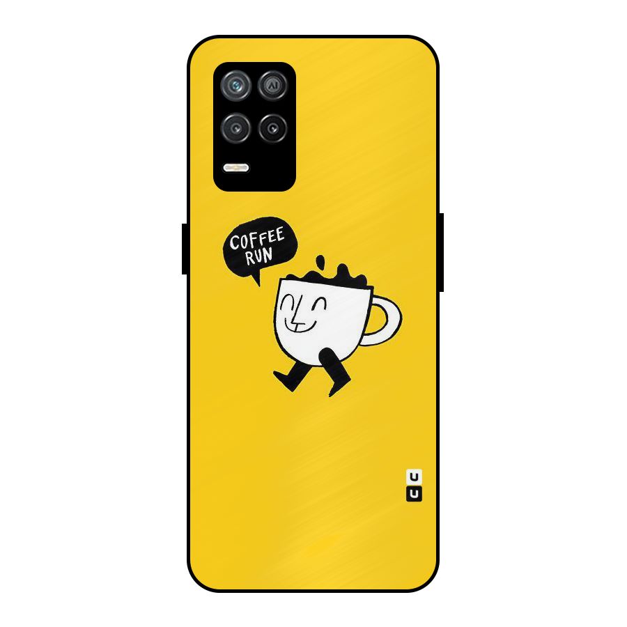 Coffee Run Metal Back Case for Realme 8 5G