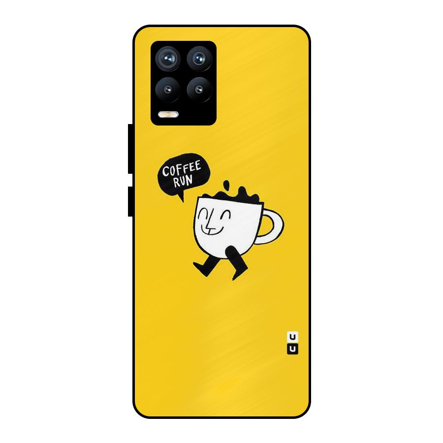 Coffee Run Metal Back Case for Realme 8 Pro