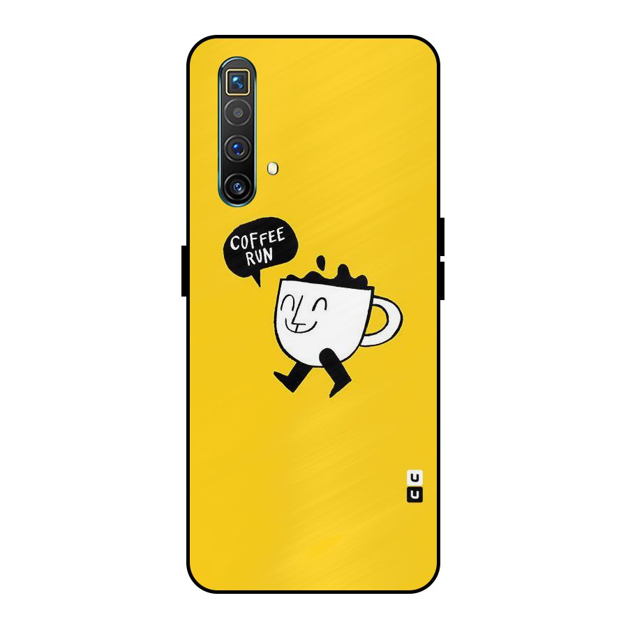 Coffee Run Metal Back Case for Realme X3 SuperZoom