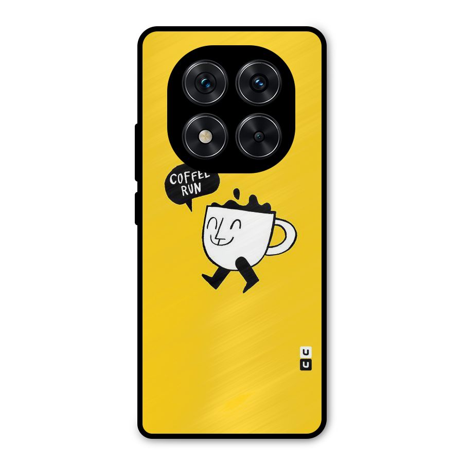 Coffee Run Metal Back Case for Redmi Note 14 Pro 5G