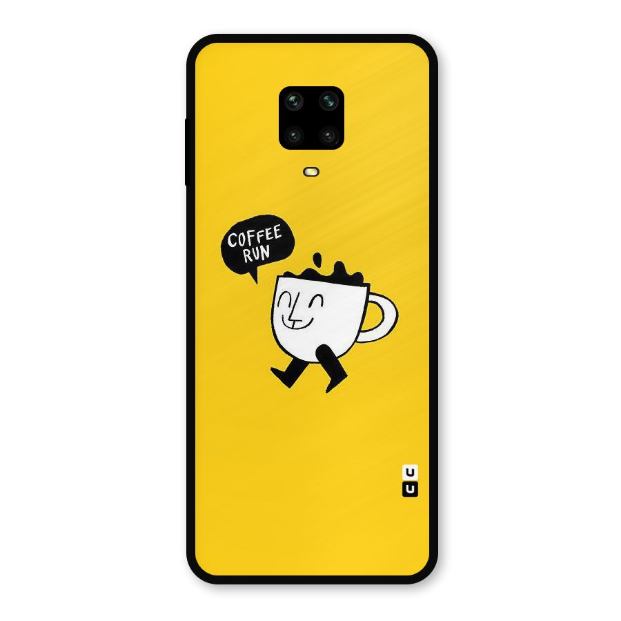 Coffee Run Metal Back Case for Redmi Note 9 Pro