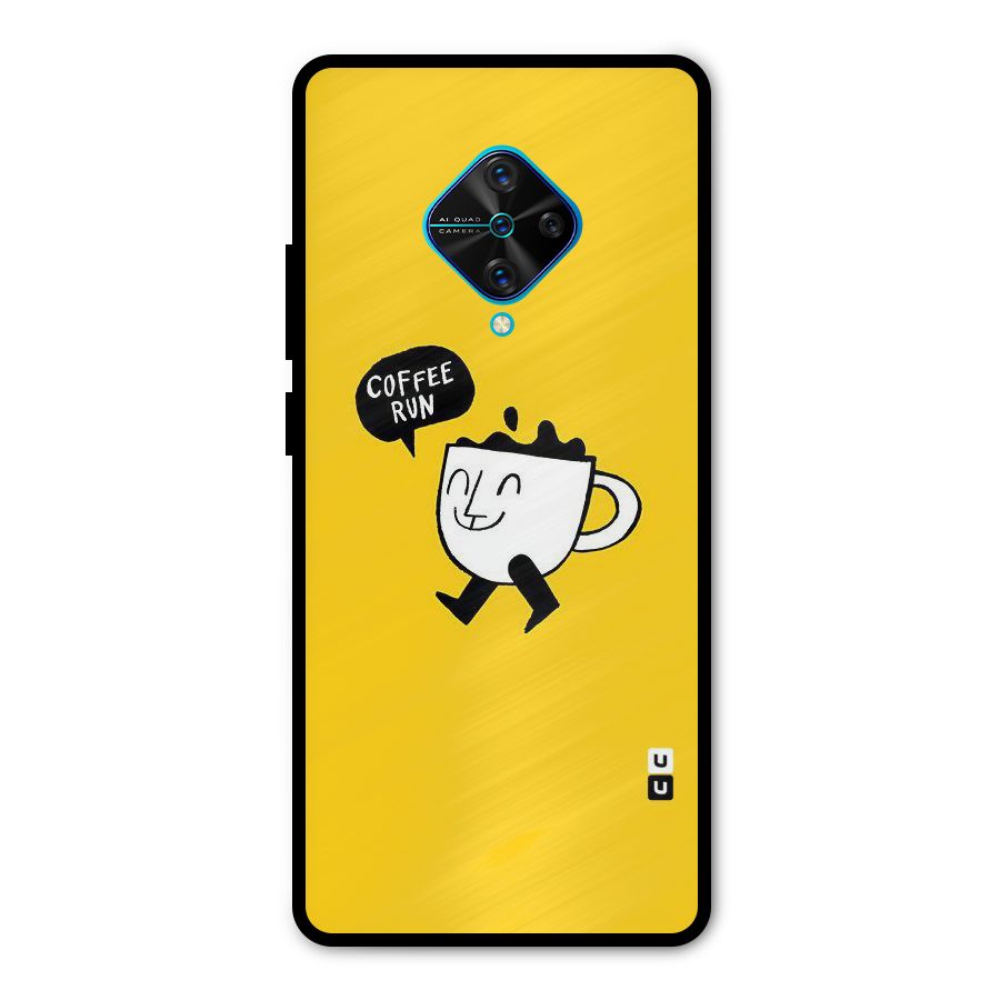 Coffee Run Metal Back Case for Vivo S1 Pro