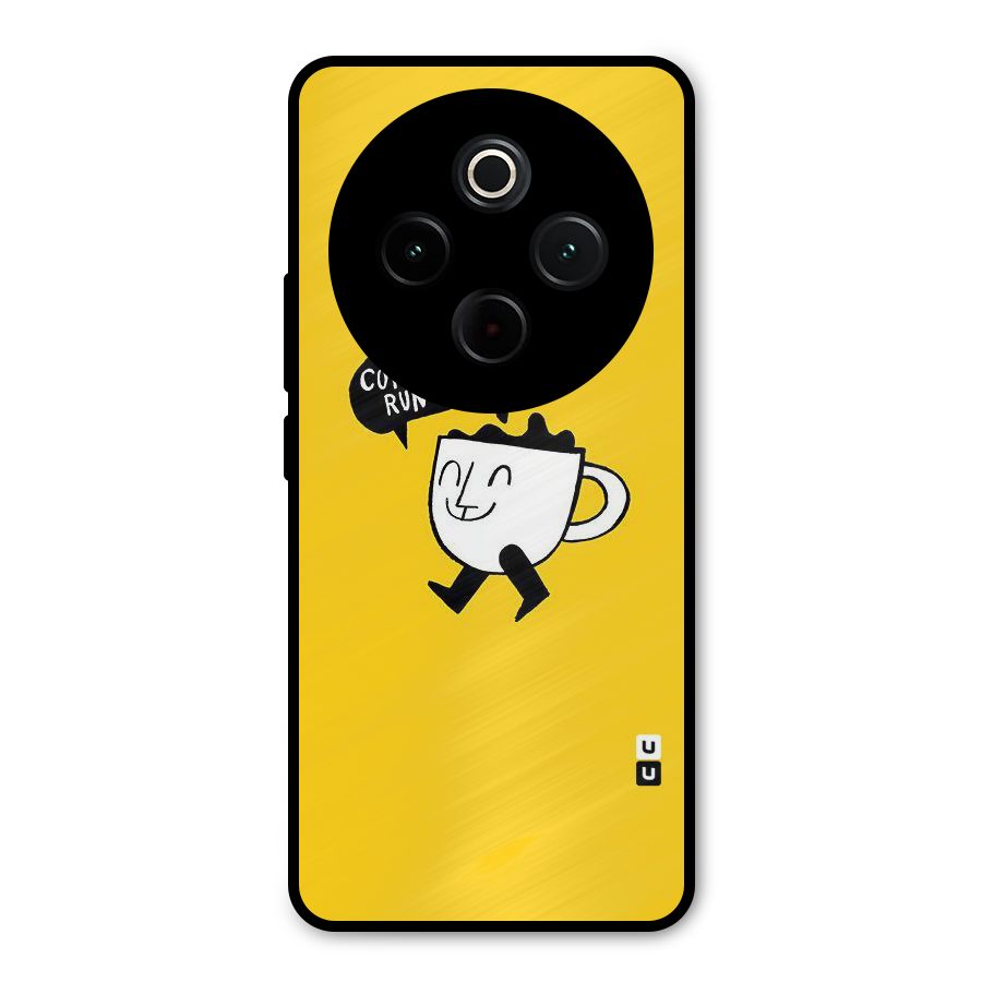 Coffee Run Metal Back Case for Vivo T4