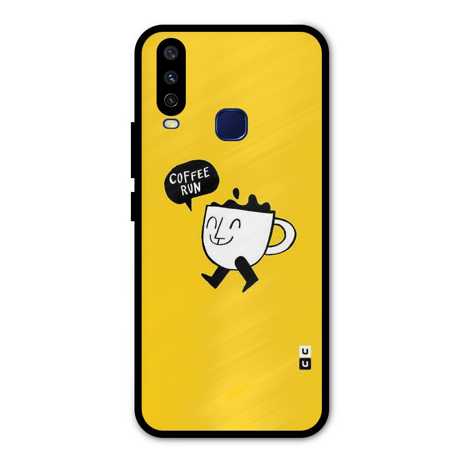 Coffee Run Metal Back Case for Vivo V17