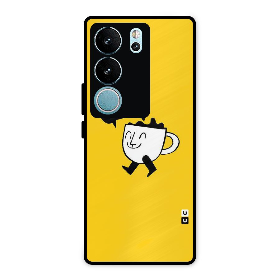 Coffee Run Metal Back Case for Vivo V29