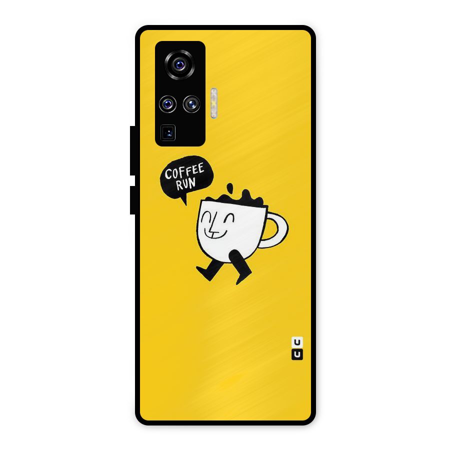 Coffee Run Metal Back Case for Vivo X50 Pro