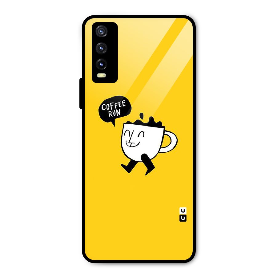 Coffee Run Metal Back Case for Vivo Y20 2021