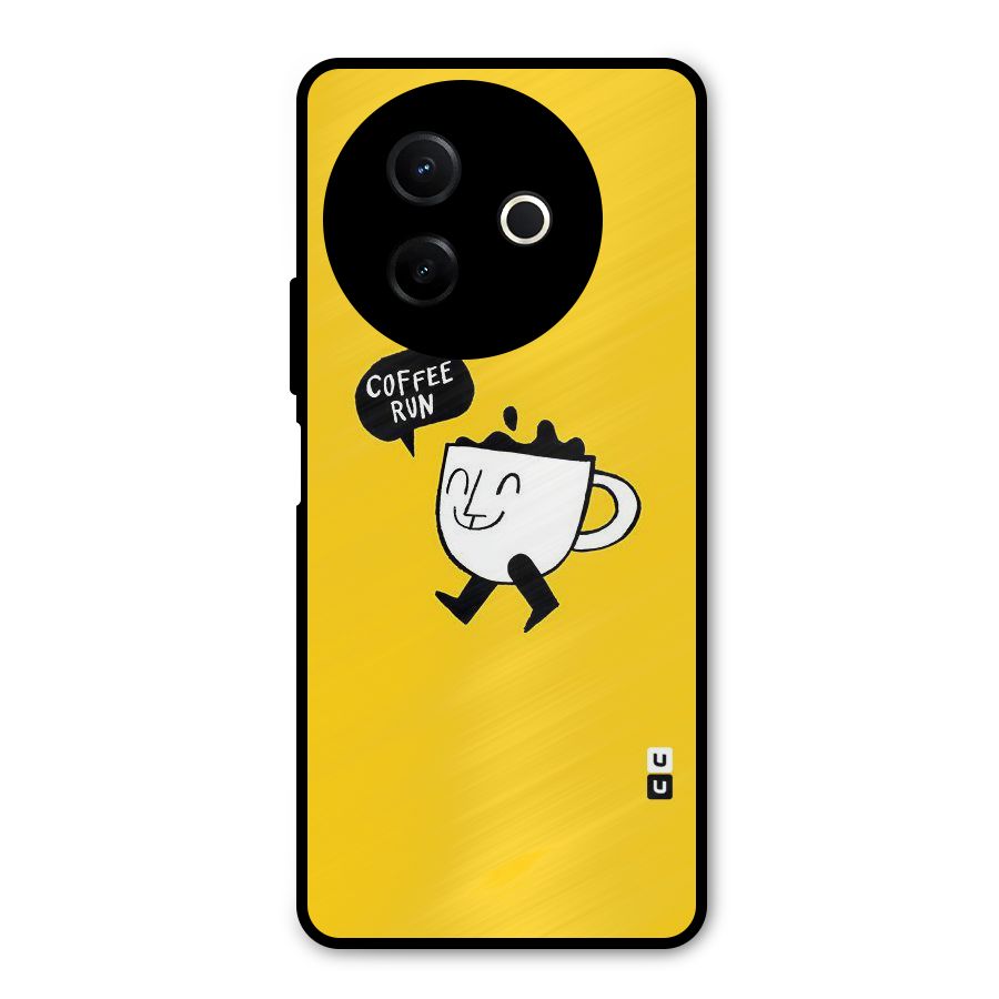 Coffee Run Metal Back Case for Vivo Y39